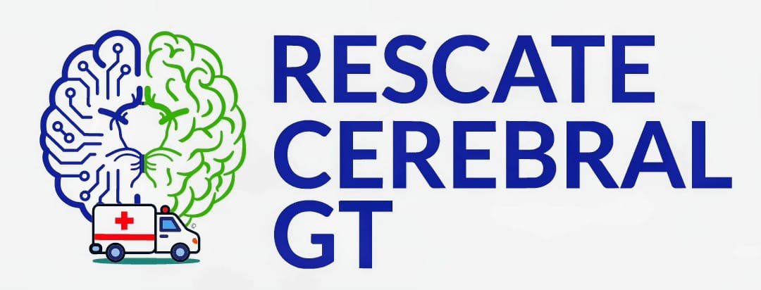Logotipo de Rescate Cerebral GT en sus colores originales